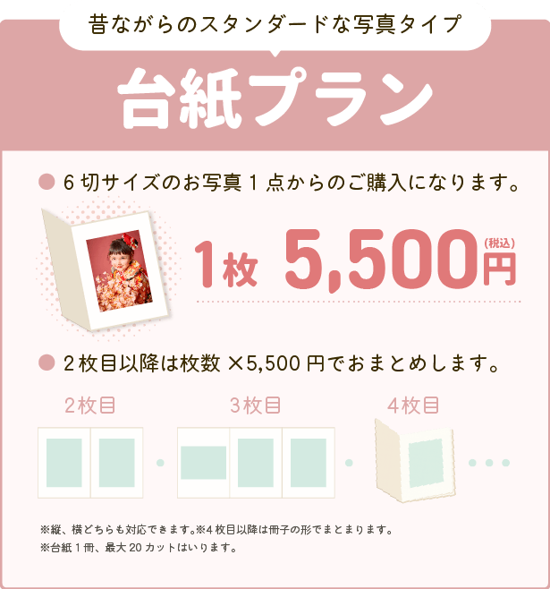 6切台紙プラン
