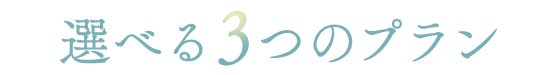 選べる3つの振袖プラン