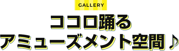 gallery ココロ踊るアミューズメント空間♪