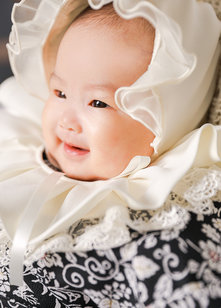 お宮参り 家族撮影 産着 広島